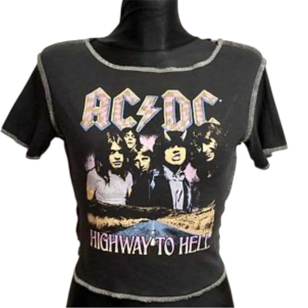 AC/DC Highway to Hell T-shirt Exposed Stitch Size Medium